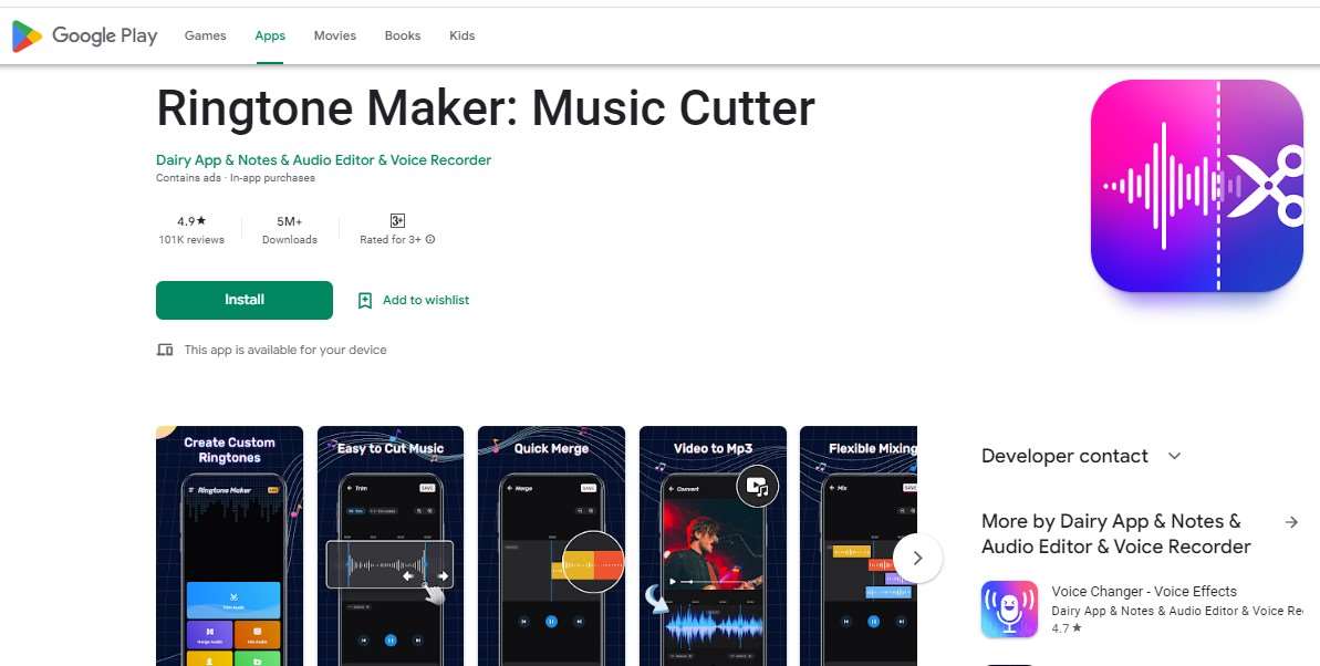 Aplikasi Nada Dering - Ringtone Maker Music Cutter