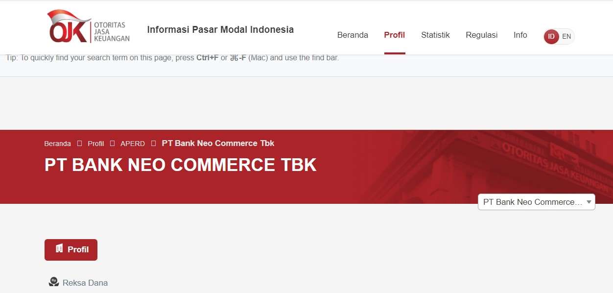 Aplikasi Neo+ Aman atau Tidak Bank Neo Commerce OJK