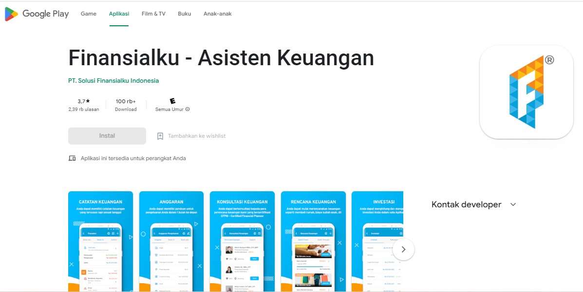 Aplikasi Pengatur Keuangan Finansialku - Asisten Keuangan