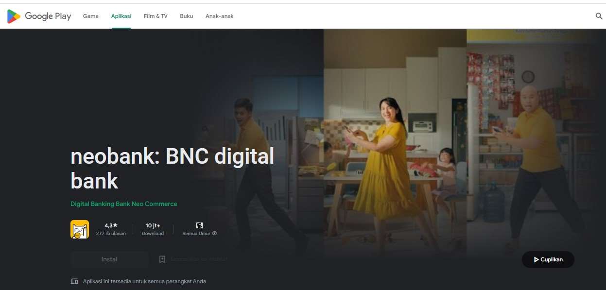 Aplikasi Penghasil Uang 2022 Neobank BNC digital bank