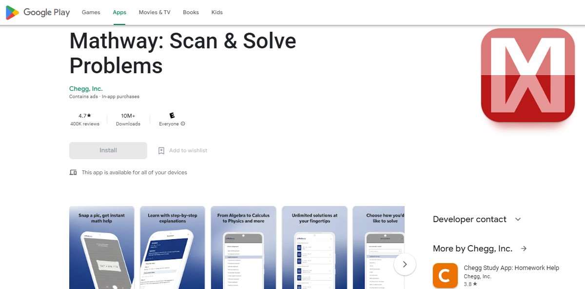 Aplikasi Untuk Menjawab Soal Matematika Mathway Scan Solve Problems