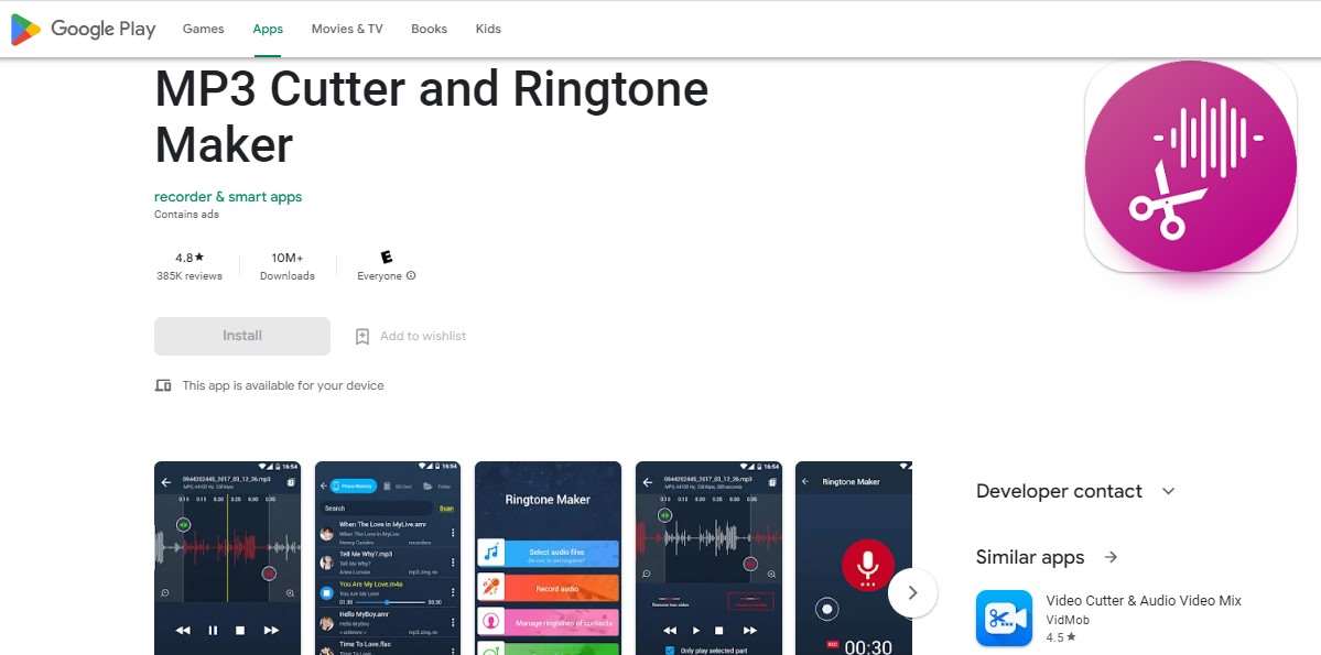 Buat Nada Dering Sendiri - MP3 Cutter and Ringtone Maker by Smart App
