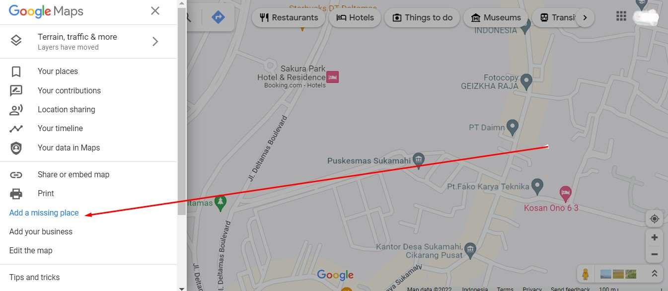Cara Daftar Lokasi di Google Maps Add Missing Place