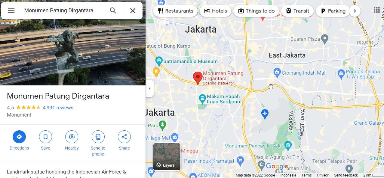 Cara Daftar Lokasi di Google Maps Tampilan