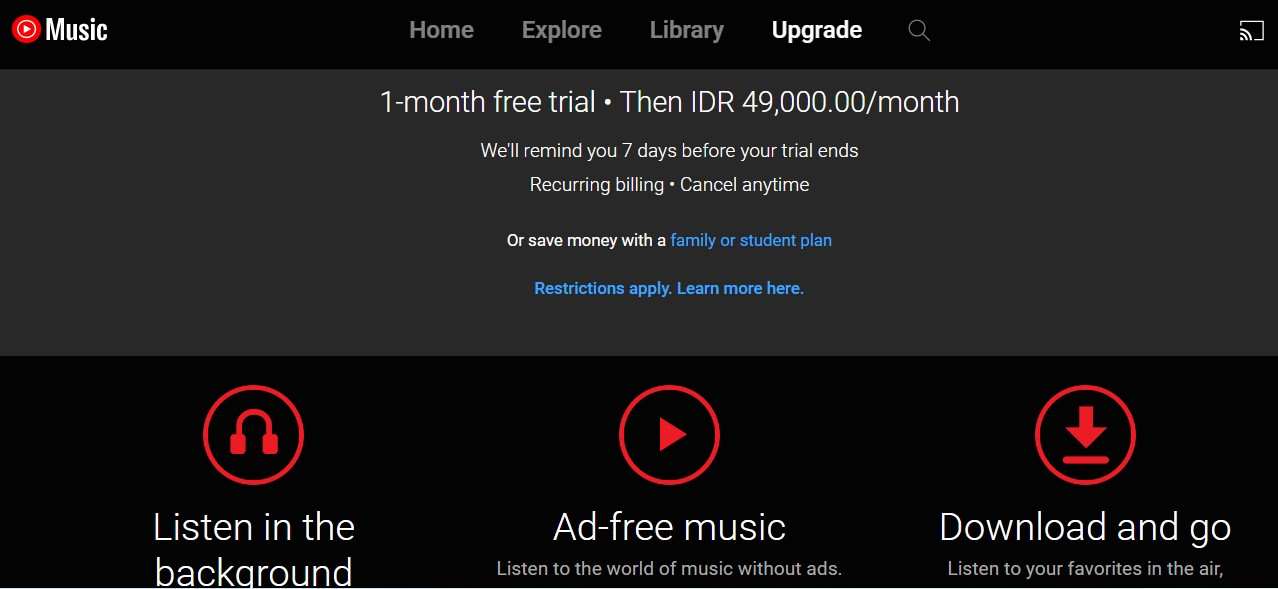 Download Lagu di Youtube Youtube Music Premium