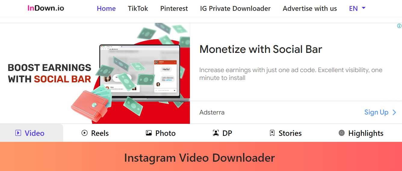 Download Video Instagram Tanpa Aplikasi InDown.io