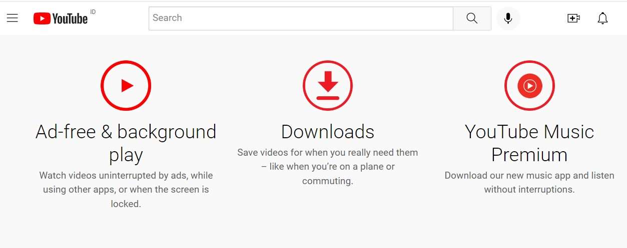 Download Video Youtube di HP Youtube Premium