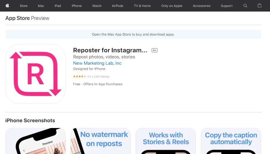 Download video Instagram Story Reposter for Instagram
