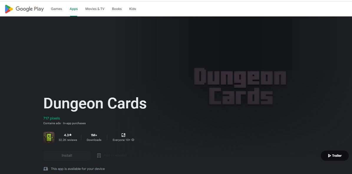 Dungeon Cards