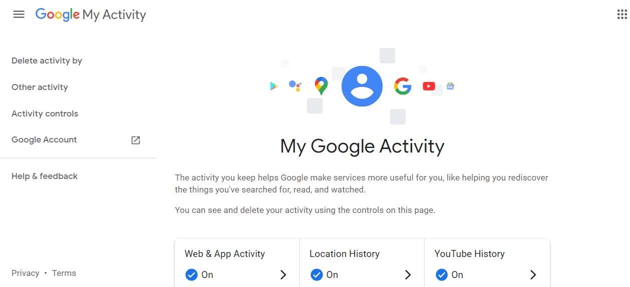 Login Akun Google - My Google Activity