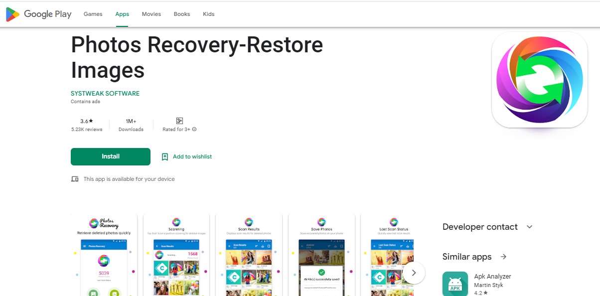 Photos Recovery-Restore Images
