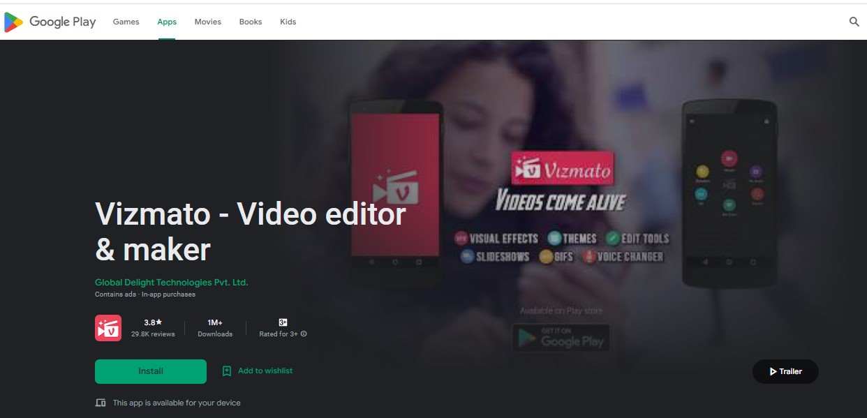 Vizmato - Video editor and maker