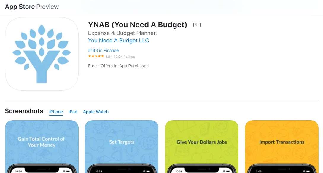 YNAB (You Need A Budget)