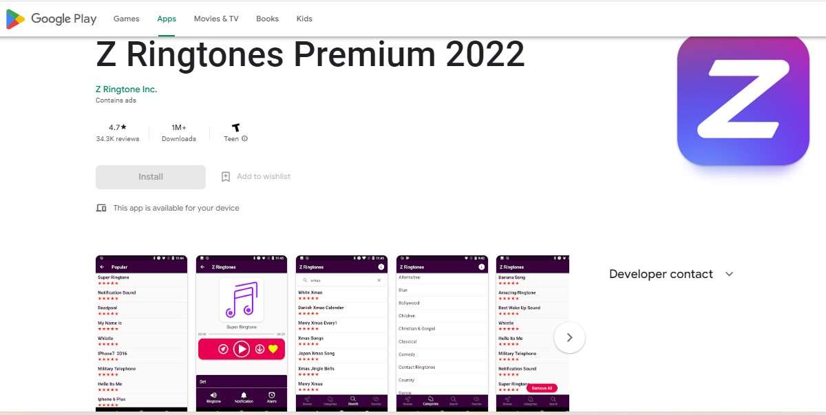 Z Ringtones Premium 2022