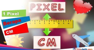 1 Pixel berapa CM