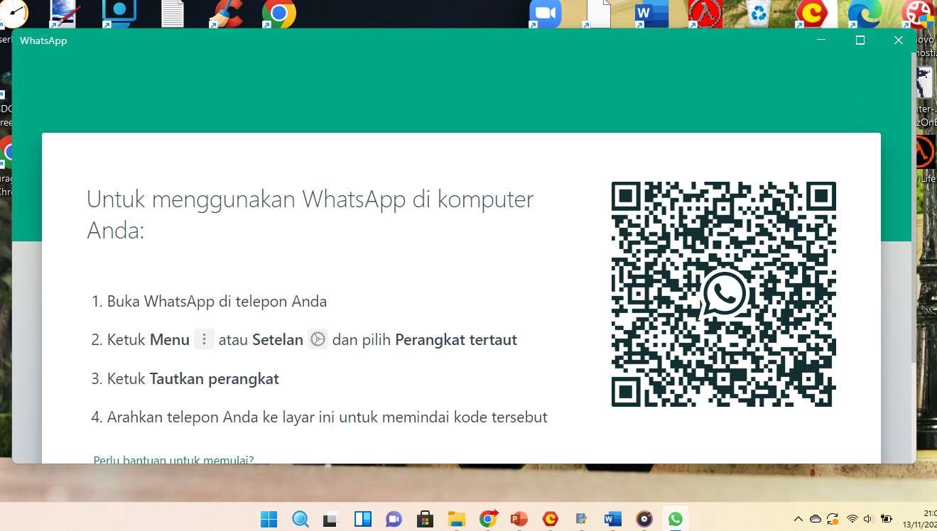 Aplikasi Whatsapp PC Windows