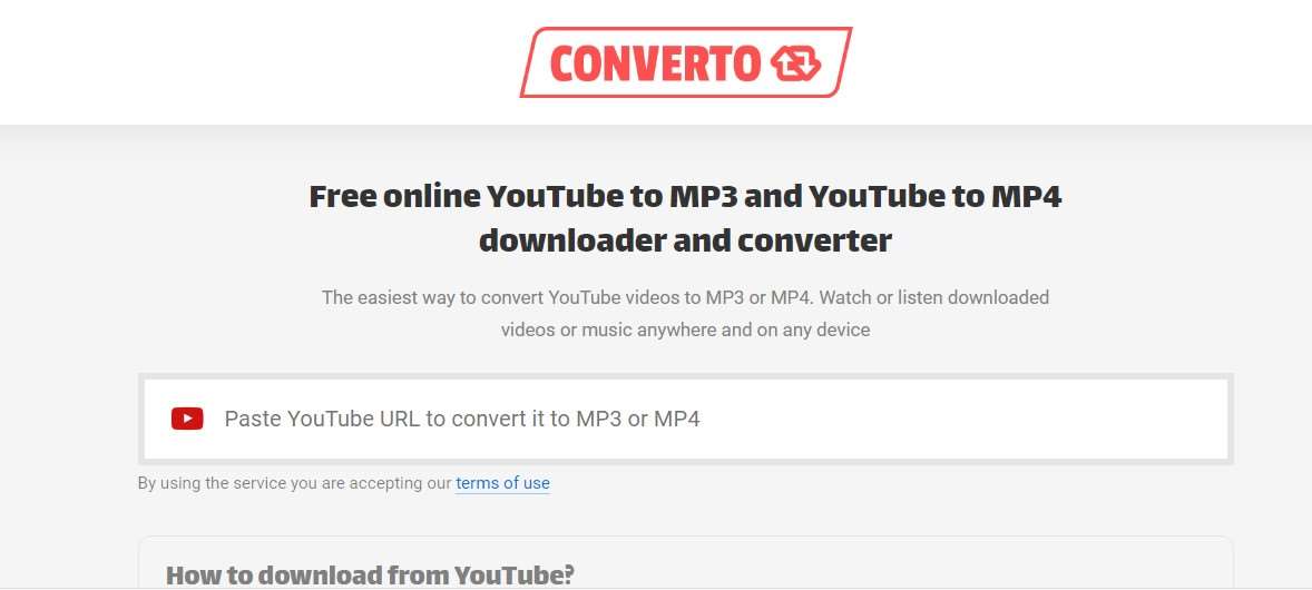 Converter Youtube Mp4 Converto.io