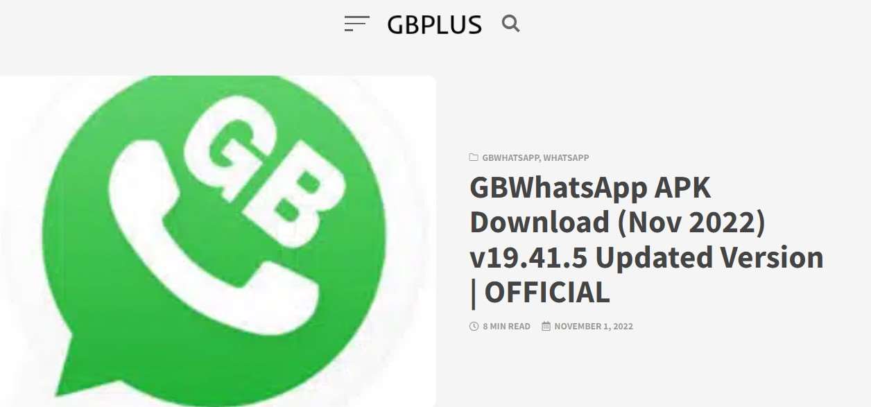 GB WhatsApp di GB Plus