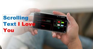 Scrolling Text I Love You