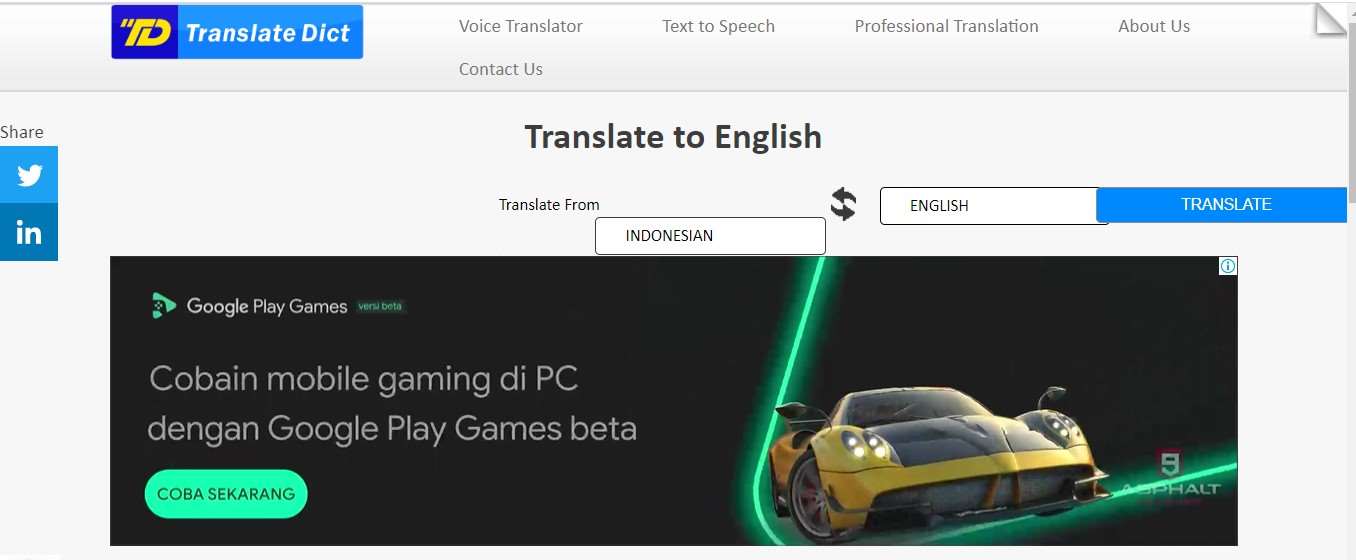 Translate Indonesia ke Inggris Terbaik Translate Dict
