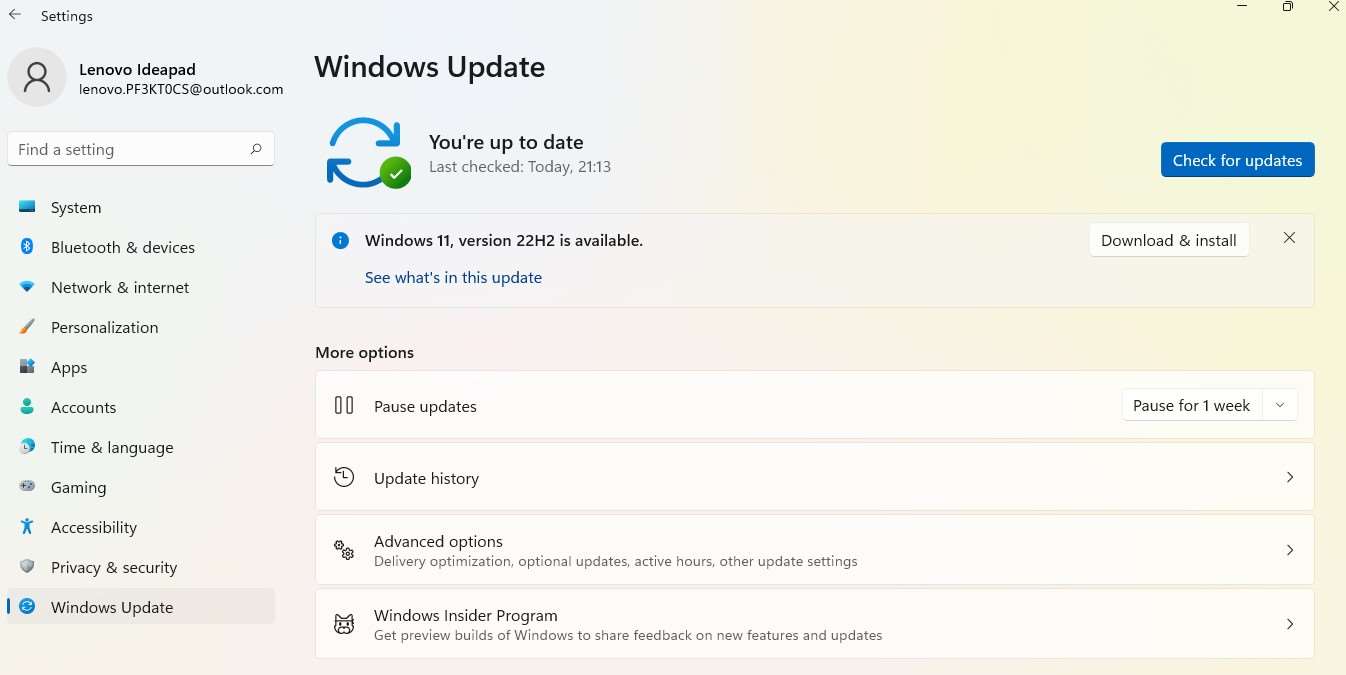 Update Windows