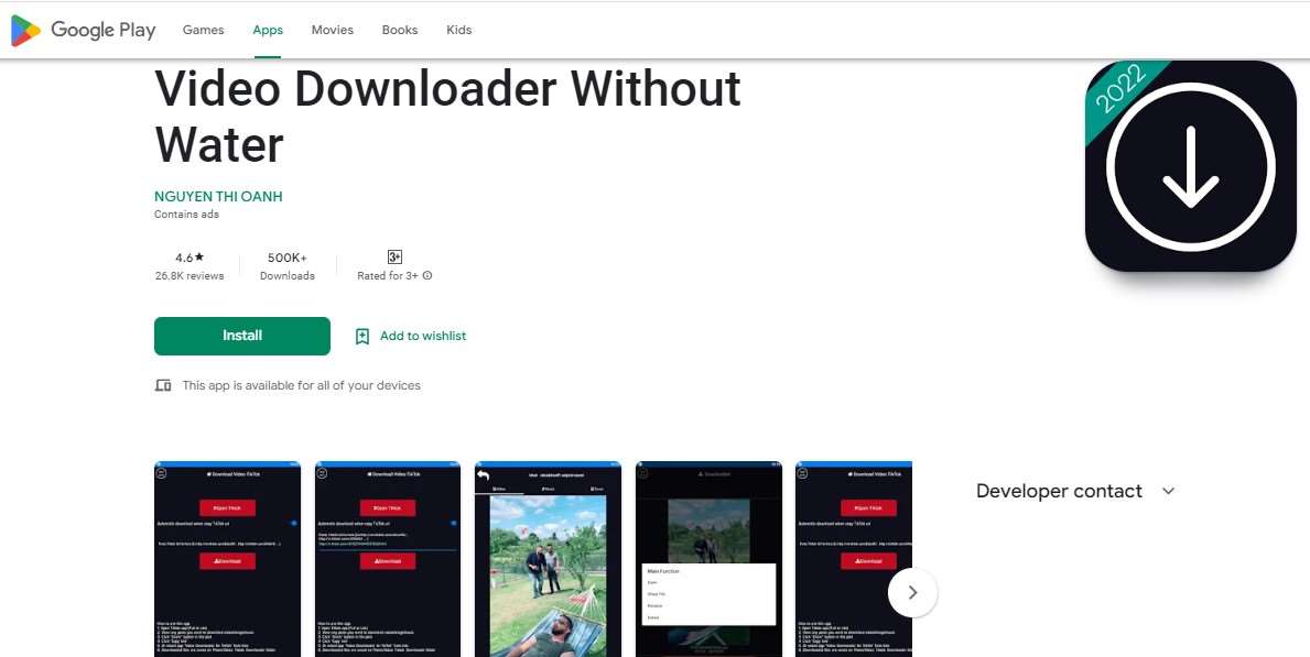 Video Downloader Without Water