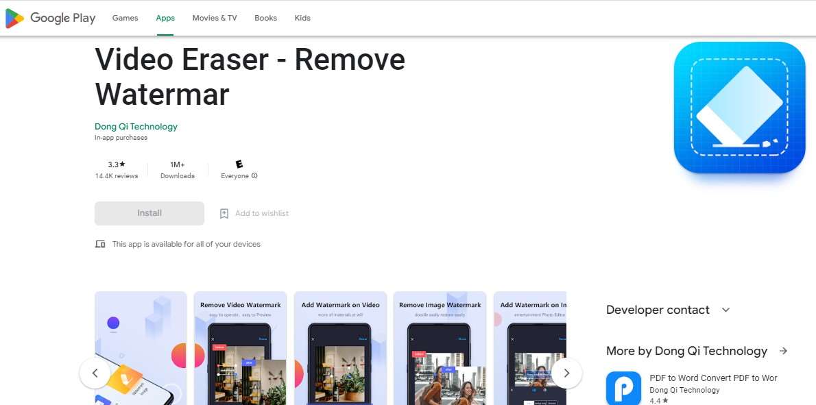 Video Eraser - Remove Watermar