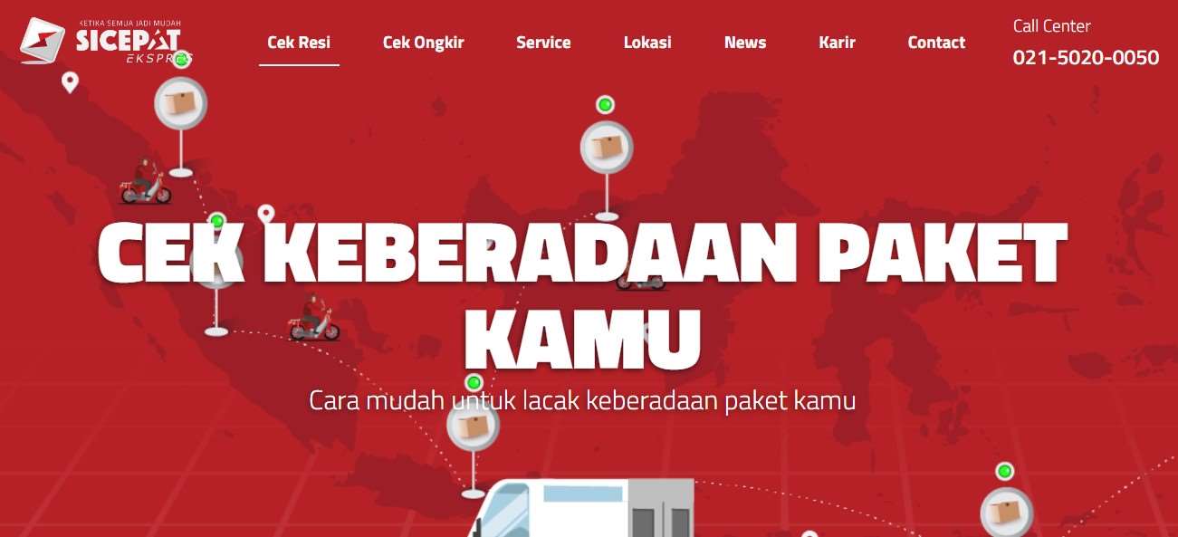 Cek Paket Si Cepat Home Web