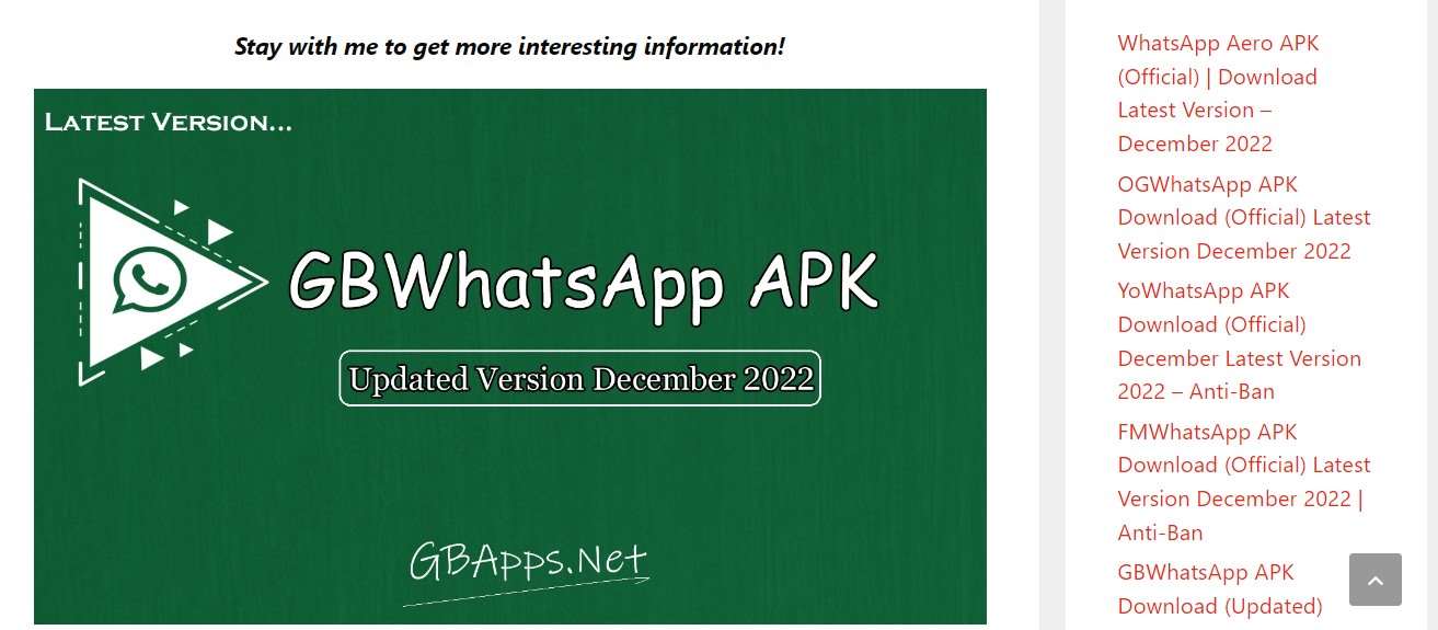 Download GBWhatsApp Home