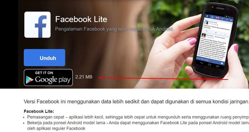 Login Facebook Lite Apk Ukuran