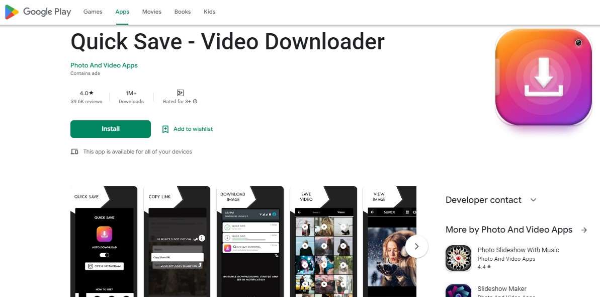 Quick Save - Video Downloader