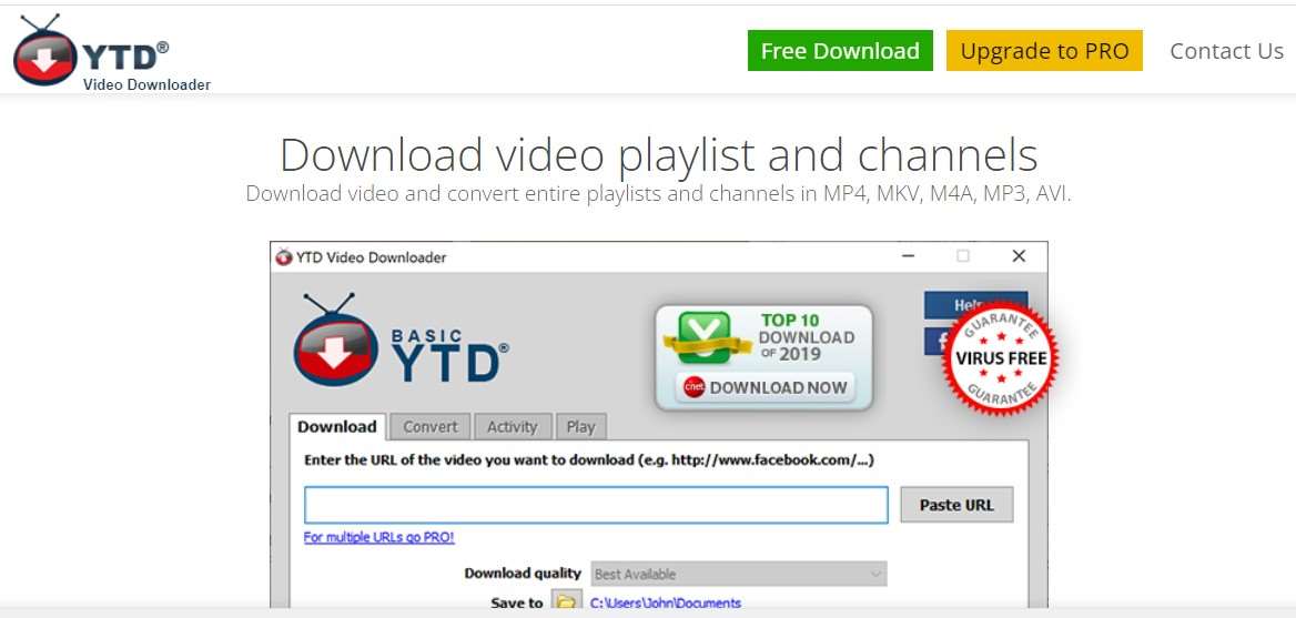 Situs YTD Video Downloader