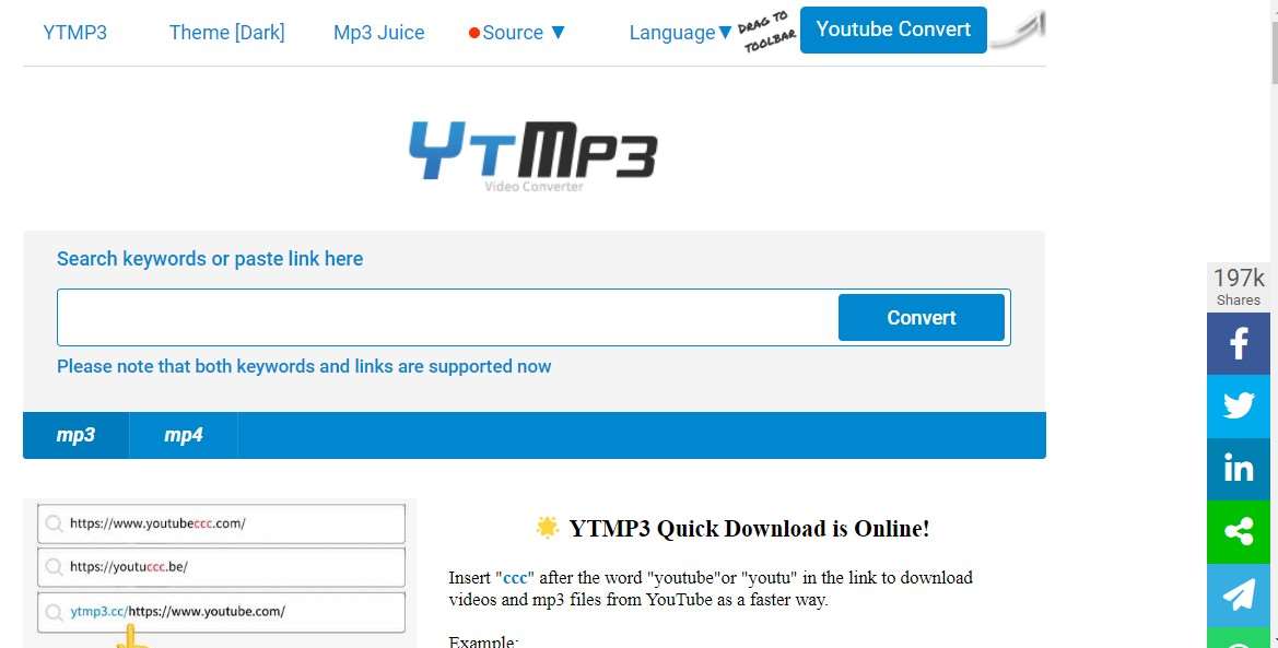 You Tube to Mp3 Ytmp3.CC