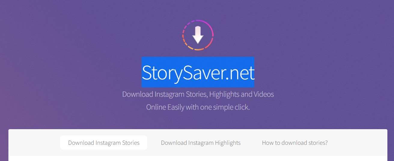 Download Video SG Instagram StorySaver.net
