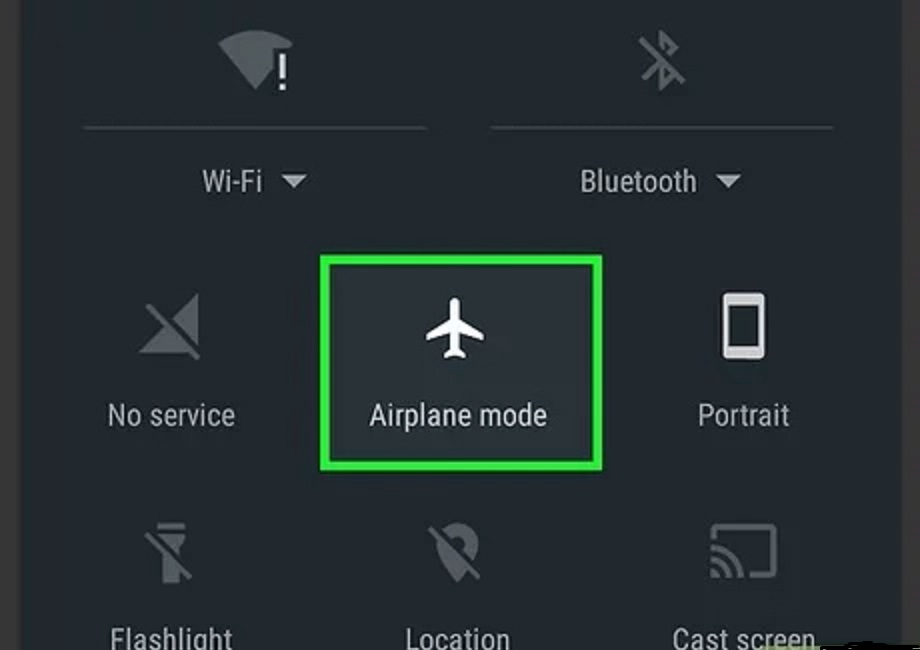 Periksa Sambungan Jaringan Anda Mode Pesawat
