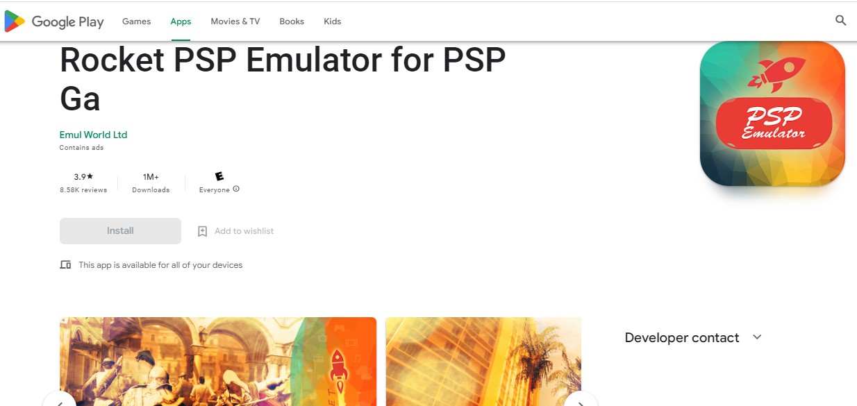 Rocket PSP Emulator for
