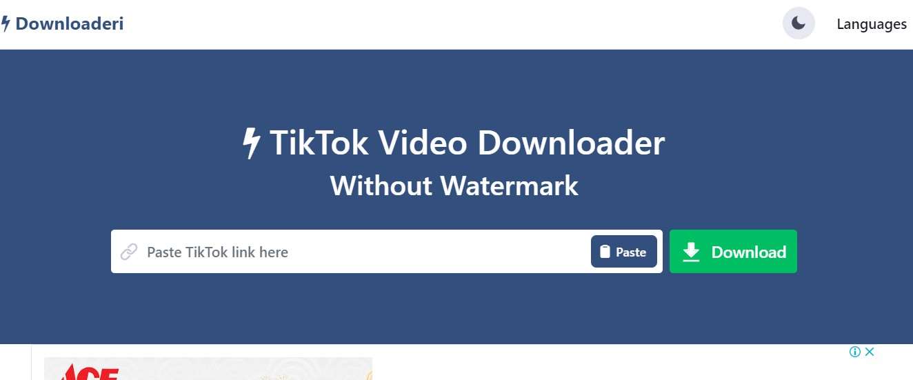 Salin link TikTok Downloaderi