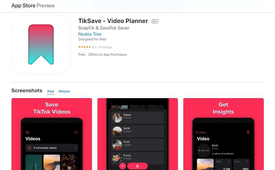 TikSave - Video Planner