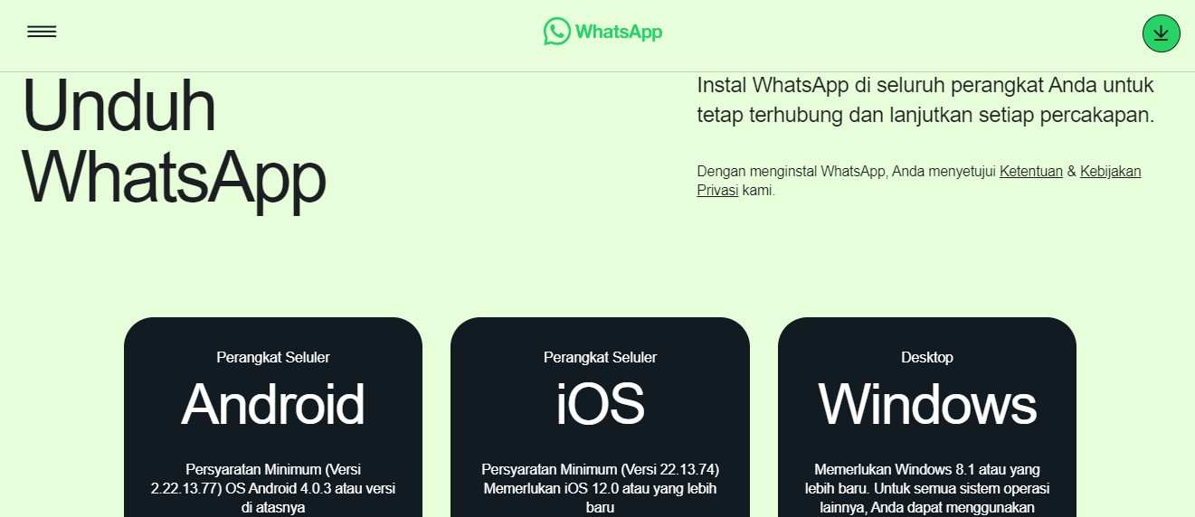 Whatsapp Windows Unduh