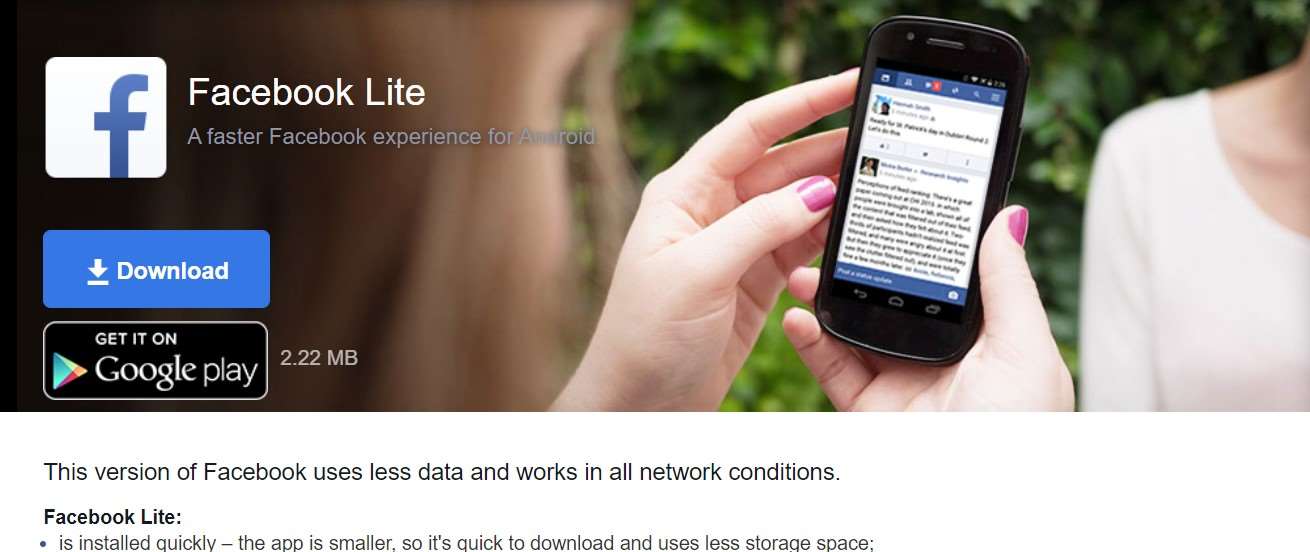 FB Lite Website