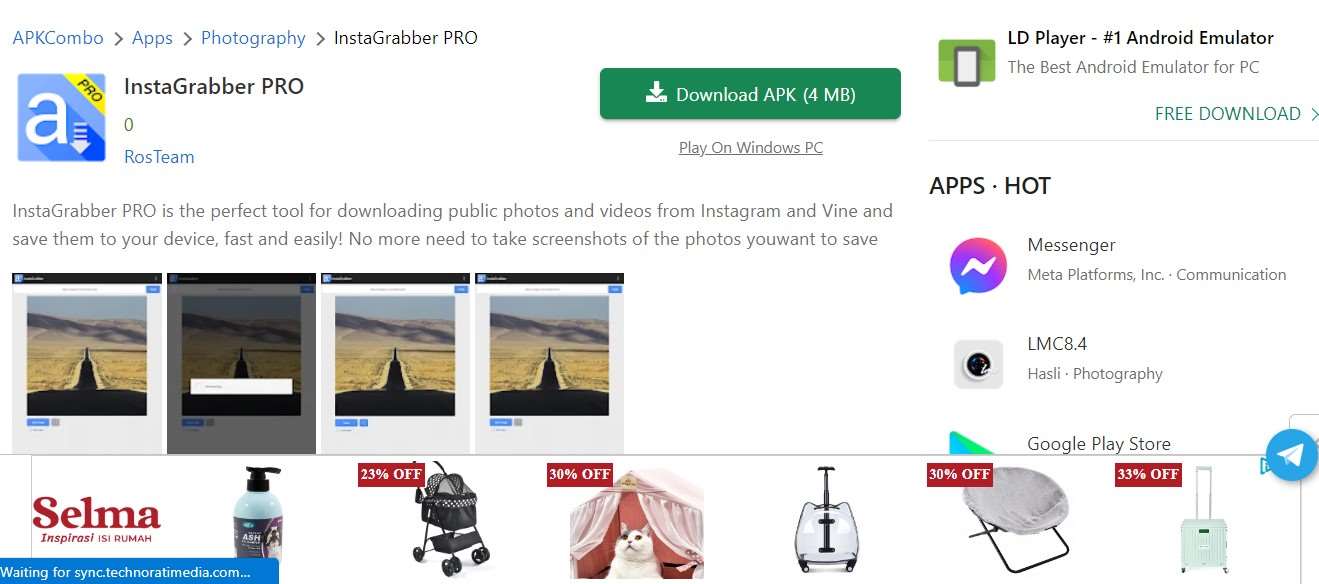 IG Downloader Reel Instagrabber Pro
