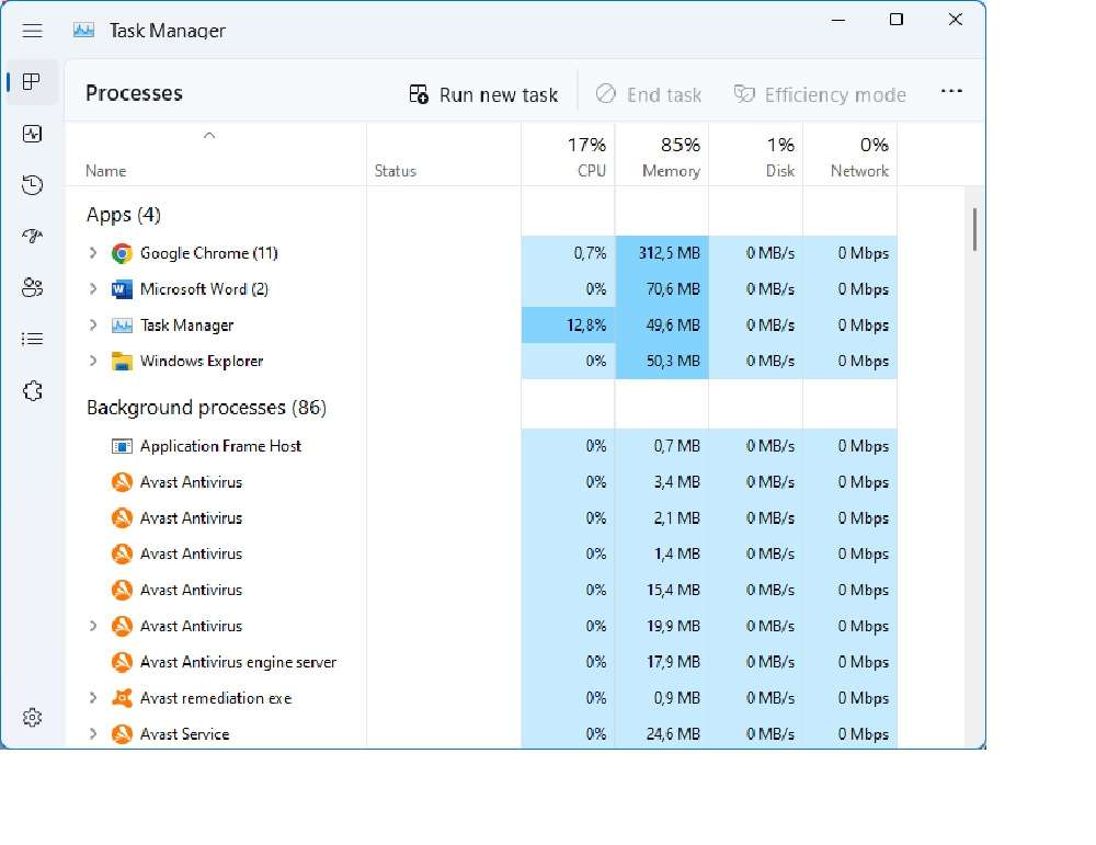 Mengatasi Laptop Lemot Task Manager