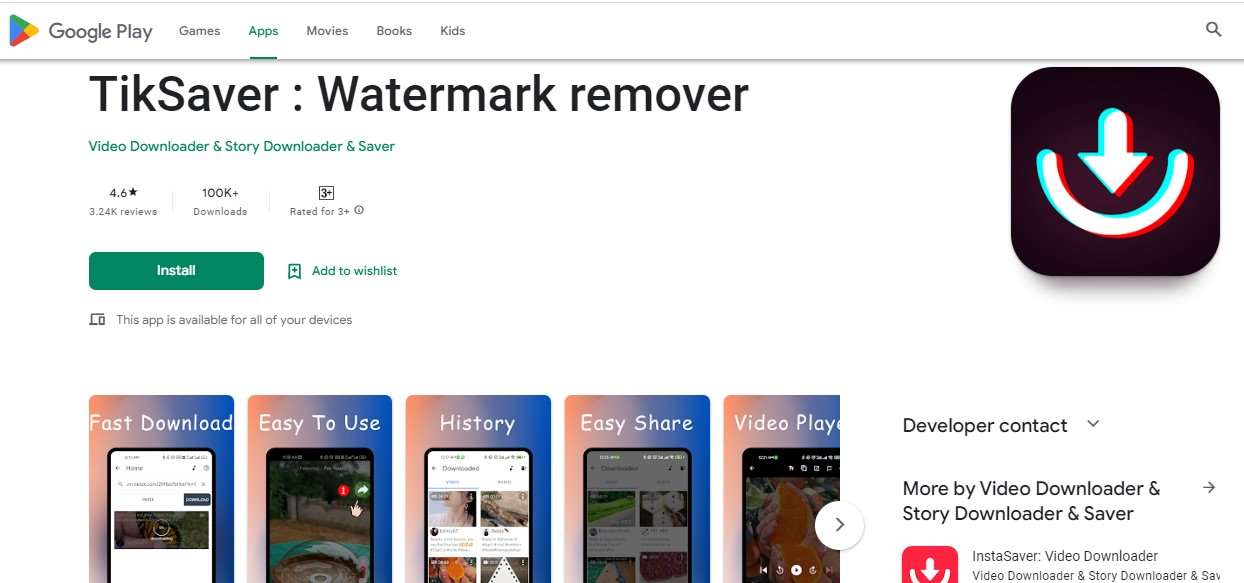 TikSaver Watermark remover