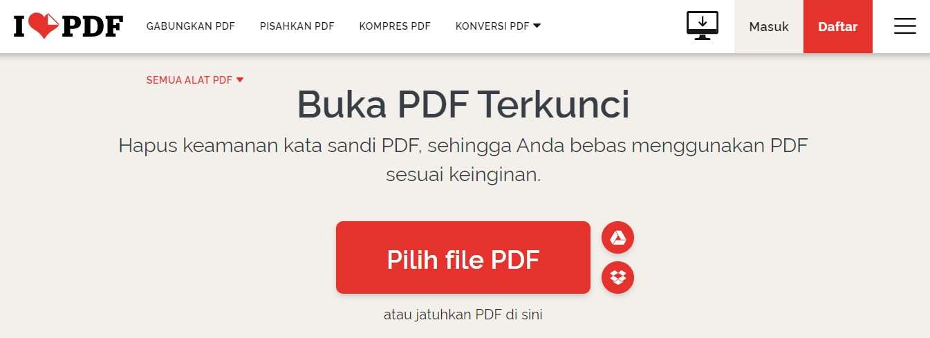 i Love PDF Gabung PDF Buka Kunci PDF