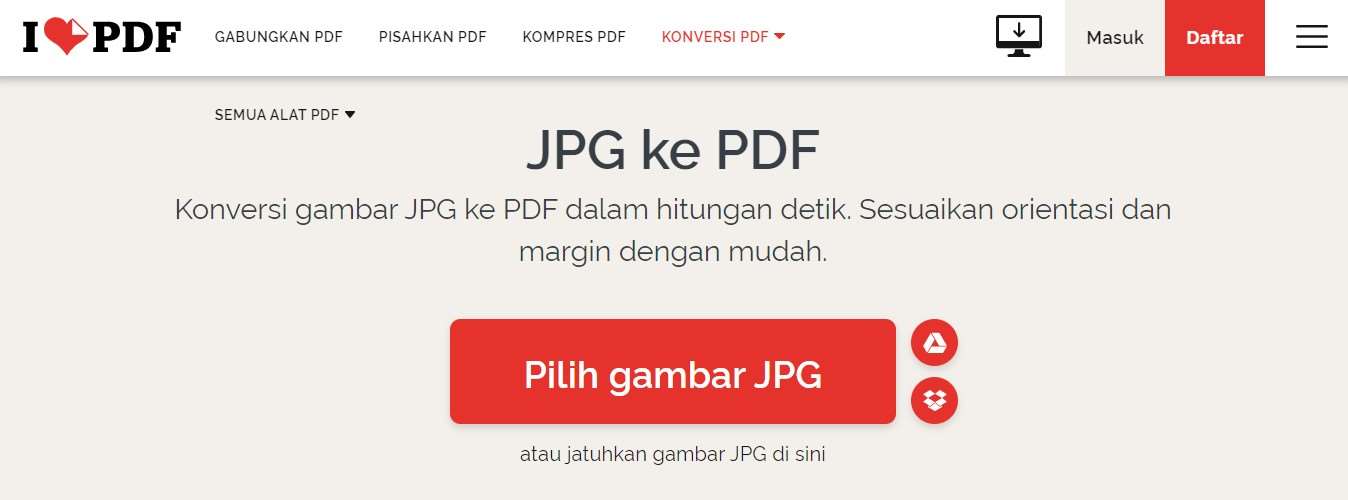 i Love PDF Gabung PDF JPG ke PDF