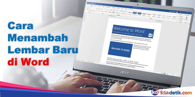 Cara Menambah Lembar Baru di Word