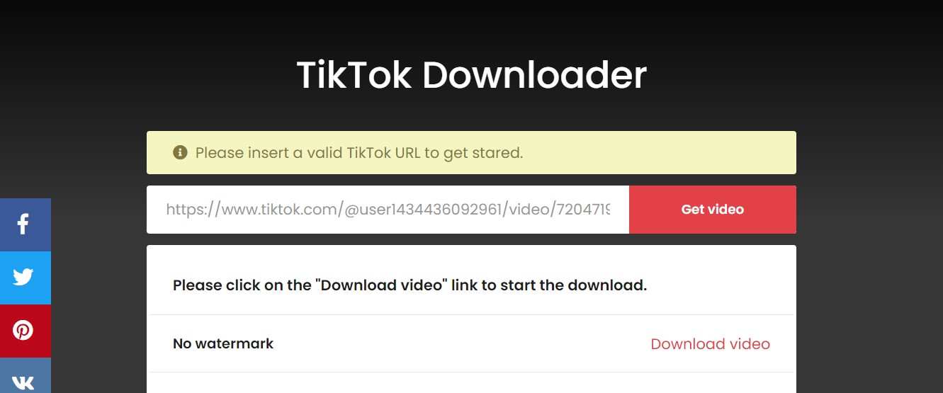 Download TikTok TTDownloader