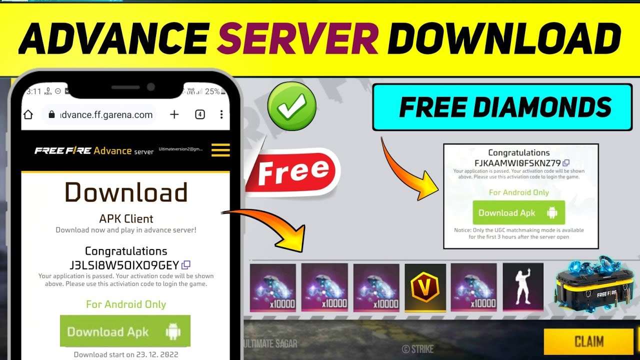 Free Fire Advance Server Cara Daftar