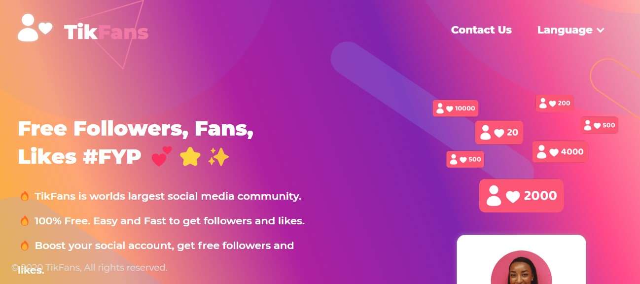 Free Followers Tik Tok TikFans