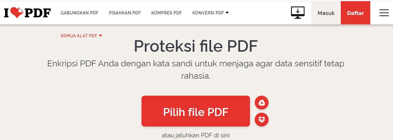 Split PDF I Love PDF Keamanan